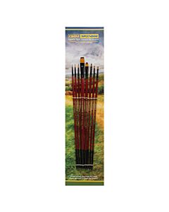 Creative Mark Ebony Splendor Long Handle Explorer Brush Set of 8