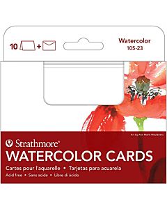 Strathmore Watercolor Card/Envelope 10 Pack - 3.5x4.8