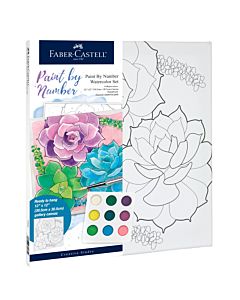 Faber-Castell Watercolor Paint By Number - Succulents