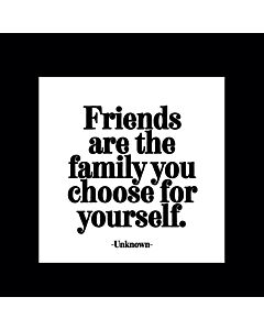 Quotable Magnet - -Friends Are The Family