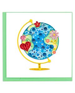 Quilling Card - Floral Globe