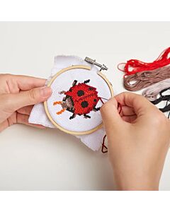 Kikkerland Designs - Mini Cross Stitch Ladybug