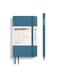Leuchtturm1917 - Softcover - Pocket (A6) - Stone Blue - Dotted
