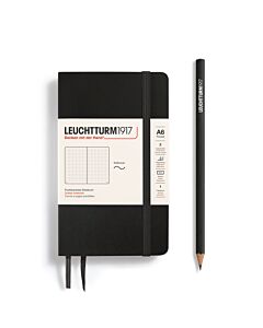 Leuchtturm1917 - Softcover - Pocket (A6) - Black - Dotted