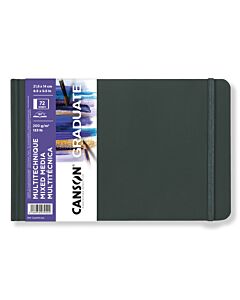 Canson Graduate Hardcover Sketchbook - Mix Media 200gsm - WH 8X5