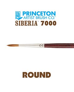 Princeton Series 7000 Siberia - Long Handle - Round - Size 0
