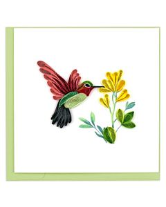 Quilling Card - Hummingbird