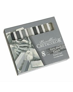 Cretacolor Carre Hard Pastel - 8 Color Gray Set