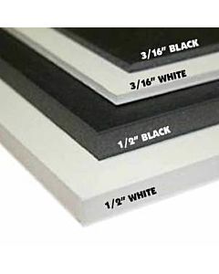 Foam Board 48X96 3/16 Black/Black