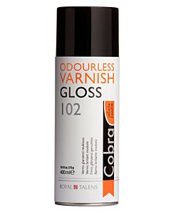 Cobra Water-Mixable Oil Spray Varnish - Gloss 400ml Can