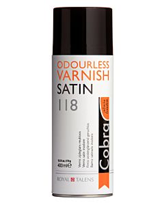 Cobra Water-Mixable Oil Spray Varnish - Satin 400ml Can