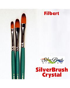 Silver Brush Crystal Synthetic - Filbert - Size 4