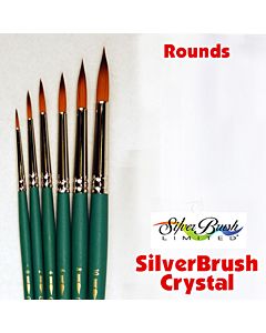 Silver Brush Crystal Synthetic - Round - Size 10