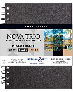 Stillman & Birn Nova Series Trio Sketchbook - Wirebound - 6x8