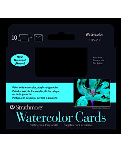 Strathmore Watercolor Card/Envelope 10 Pack - 3.5x4.8