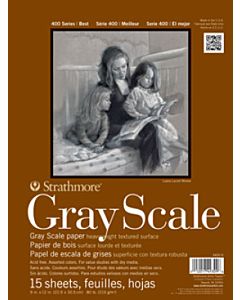 Strathmore 400 Series Gray Scale Pad - 12x18"