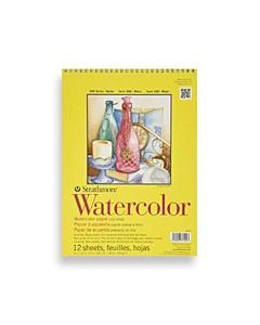 Strathmore 300 Series Spiral Watercolor Pad 9x12"