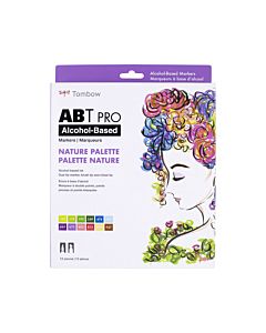 Tombow ABT Pro Markers - 12 Set Nature Colors