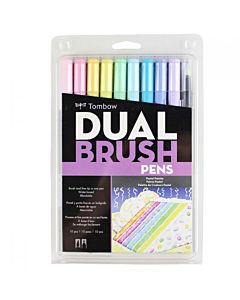 Tombow Dual Brush Pen 10 Pastel Set