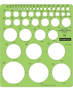 Staedtler Combo Circle Template 977 110