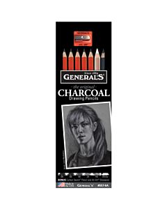 General Pencil 8 Piece Charcoal Pencil Drawing Set
