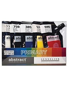 Sennelier Abstract Acrylic Primary Set - 5x120ml