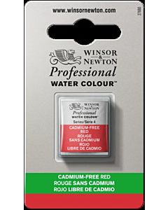 Winsor Newton Professional Watercolor - Half Pan - Cadmium-Free Red