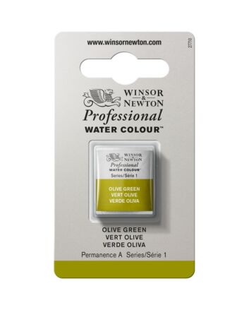 Winsor Newton Professional Watercolor - Half Pan - Olive Green