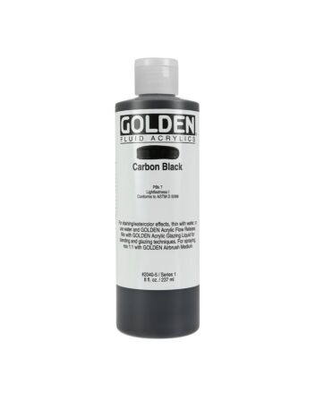 Golden Fluid Acrylic 8oz Bottle - Carbon Black