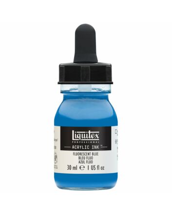 Liquitex Professional Acrylic Ink 30ml - Fluorescent Blue