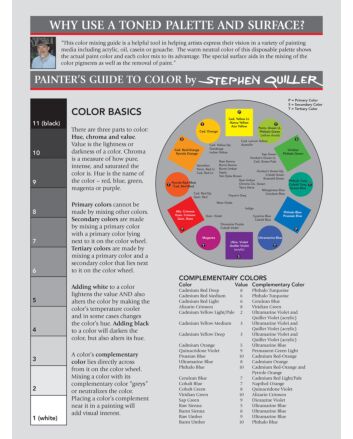 Grey Matters 50-Sheet Paper Palette Pad 9x12&quot;