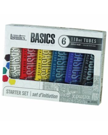 Liquitex Basics Acrylic - Starter Set of 6 118ml Tubes