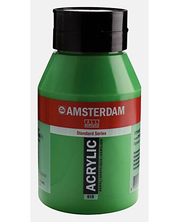Amsterdam Acrylic Color - 1 Liter - Permanent Green Light