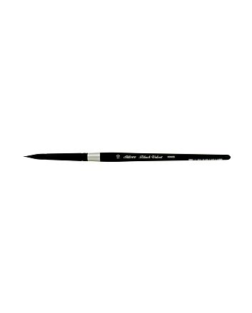 Silver Brush Black Velvet - Round - Size 10