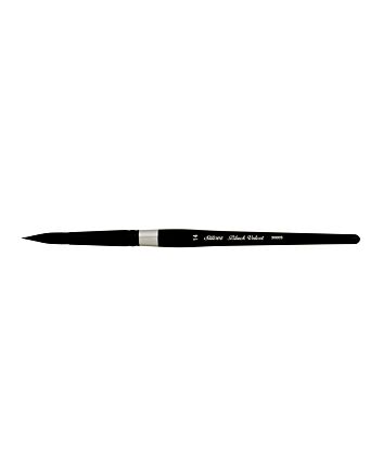 Silver Brush Black Velvet - Round - Size 14