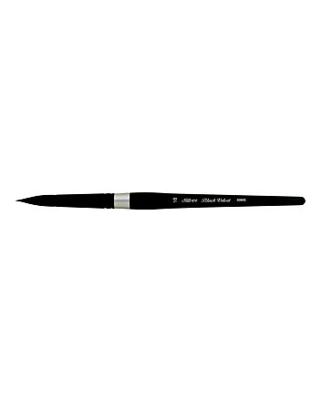 Silver Brush Black Velvet - Round - Size 16