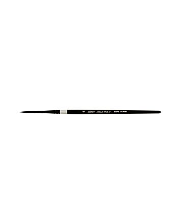 Silver Brush Black Velvet - Script - Size 4