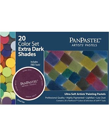 PanPastel Soft Pastels - Set of 20 - Extra Dark Shades