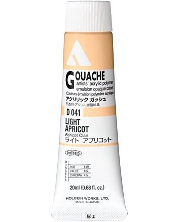 Holbein Acrylic Gouache - Light Apricot - 20ml