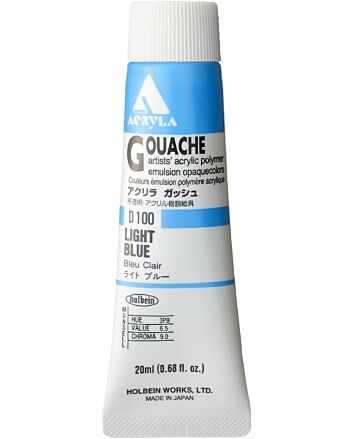 Holbein Acrylic Gouache - Light Blue - 20ml