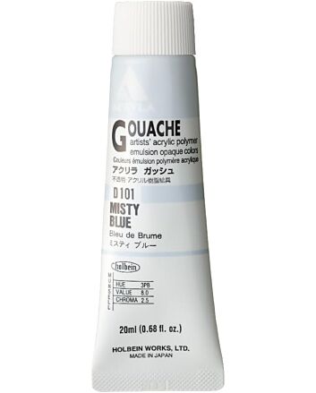 Holbein Acrylic Gouache - Misty Blue - 20ml