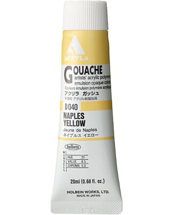 Holbein Acrylic Gouache - Naples Yellow - 20ml