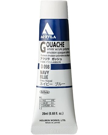 Holbein Acrylic Gouache - Navy Blue - 20ml