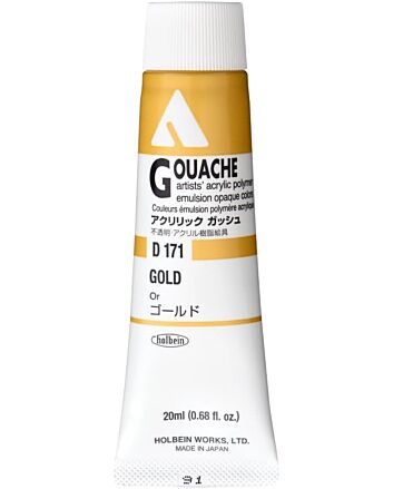 Holbein Acrylic Gouache - Gold - 20ml