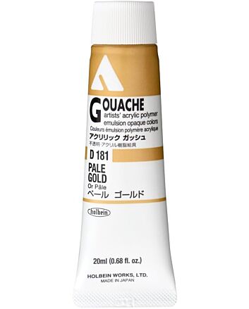 Holbein Acrylic Gouache - Pale Gold - 20ml