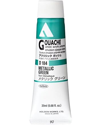 Holbein Acrylic Gouache - Metallic Green - 20ml