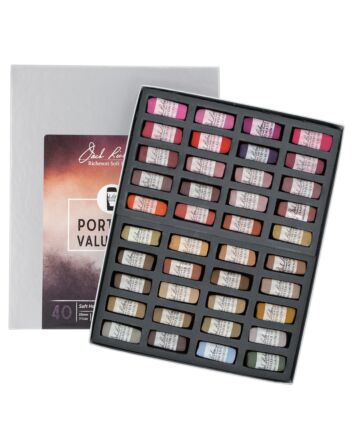 Jack Richeson Hand Rolled Soft Pastel - Portrait Set of 40 (Value 1-4)