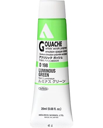 Holbein Acrylic Gouache - Luminous Green - 20ml
