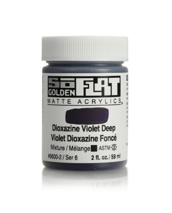 Golden SoFlat Matte Acrylic - 2oz - Dioxazine Violet Deep