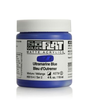 Golden SoFlat Matte Acrylic - 4oz - Ultramarine Blue